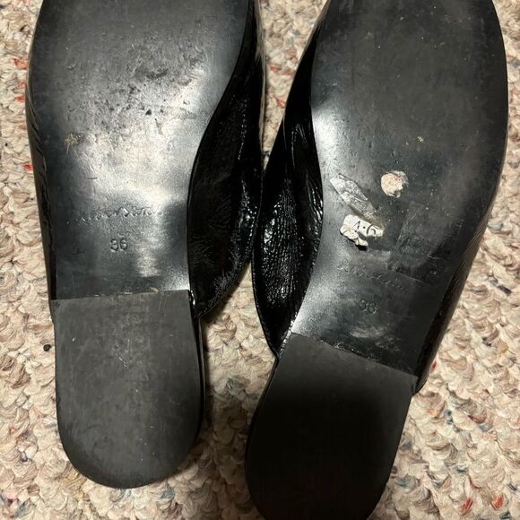 & other stories leather shinny crackle patent leather slip on mule- Size 6.5 - Picture 6 of 8